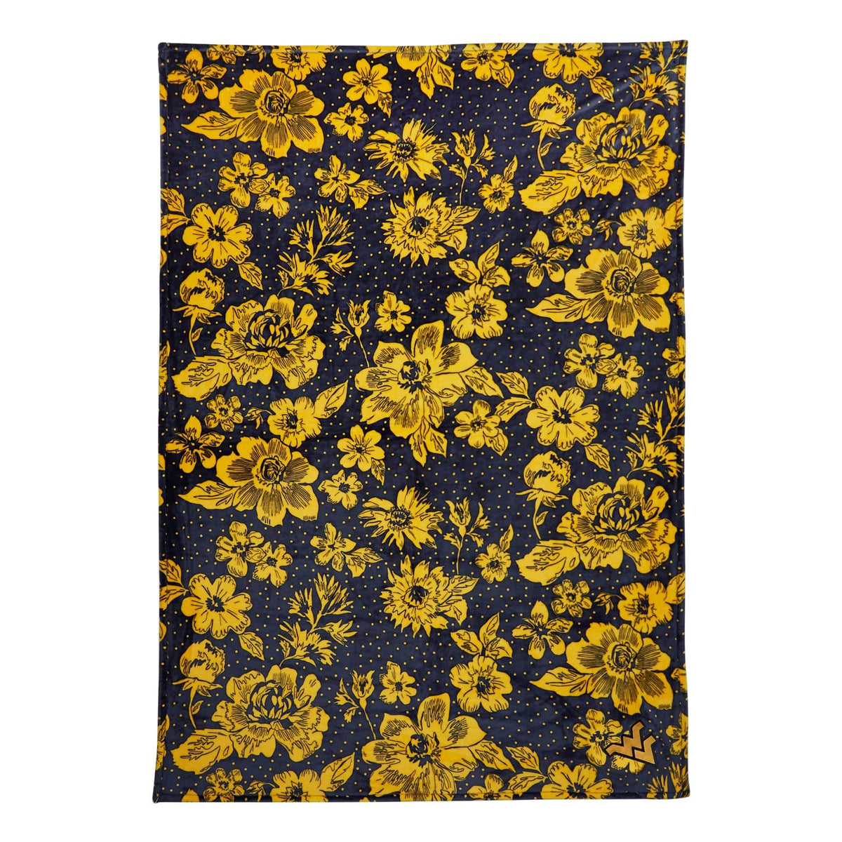 Collegiate Plush XL Throw Blanket in West Virginia University