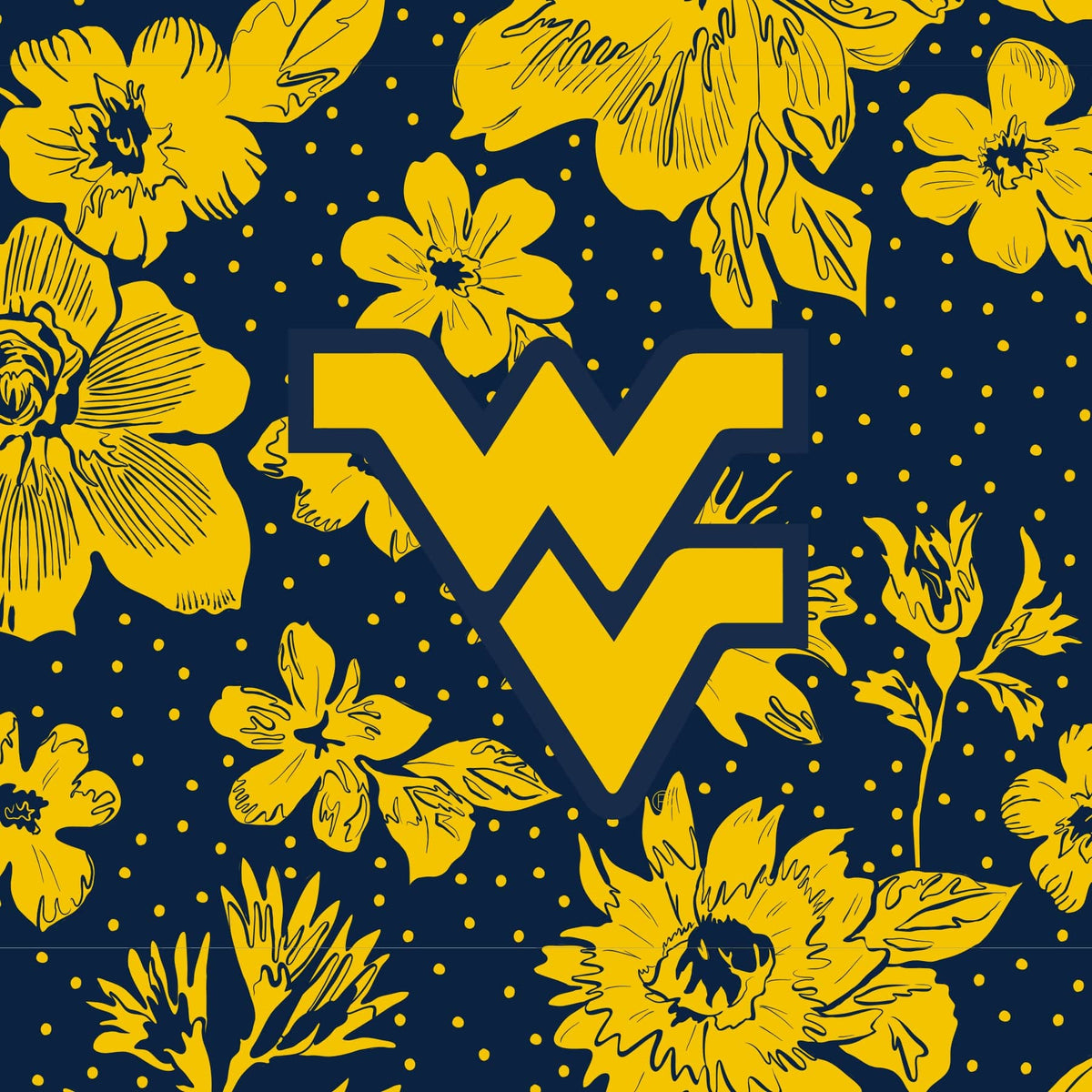 Collegiate Plush XL Throw Blanket in West Virginia University