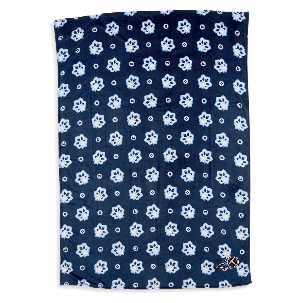 NFL Oversized Throw Blanket in Tennessee Titans Bandana