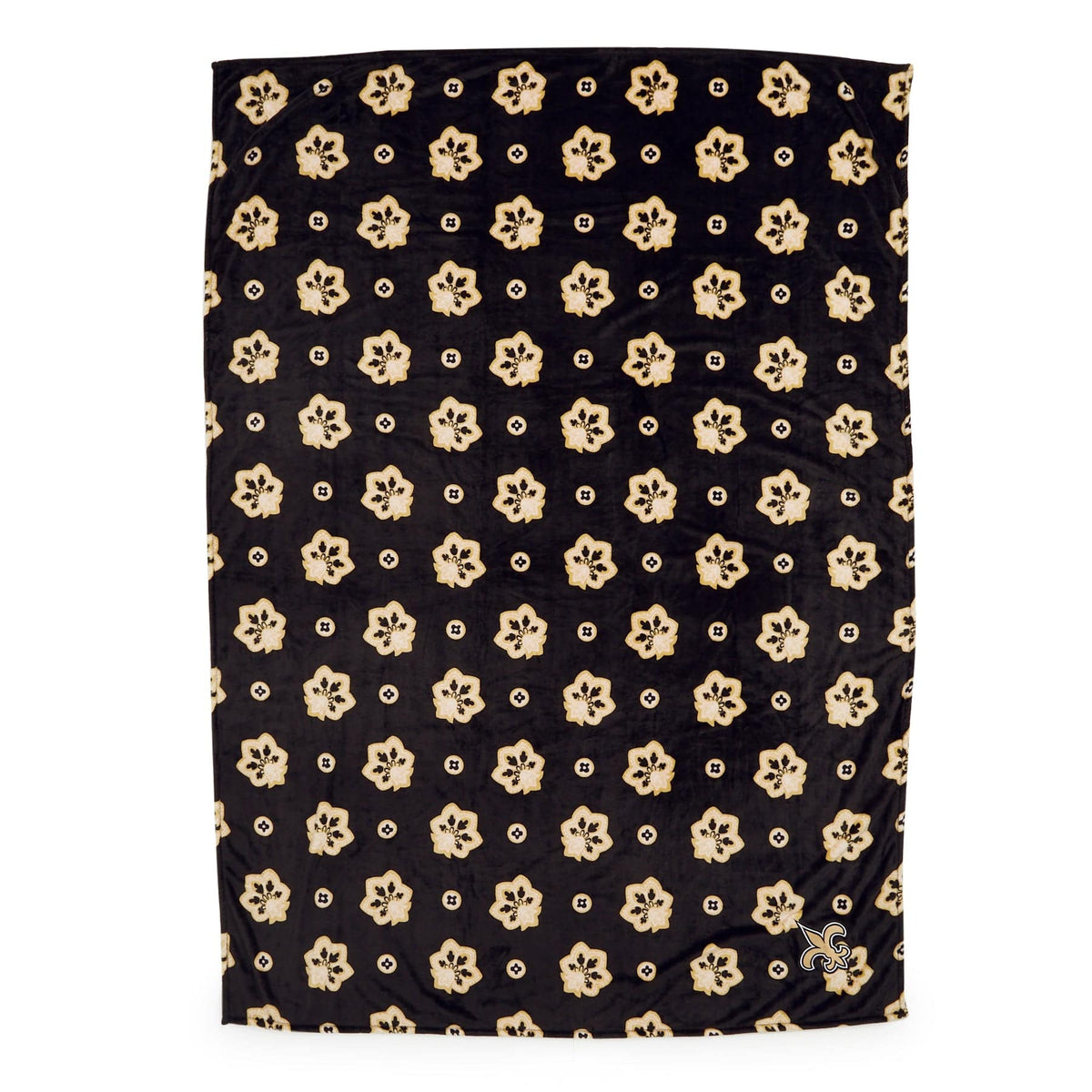 NFL Oversized Throw Blanket in New Orleans Saints Bandana