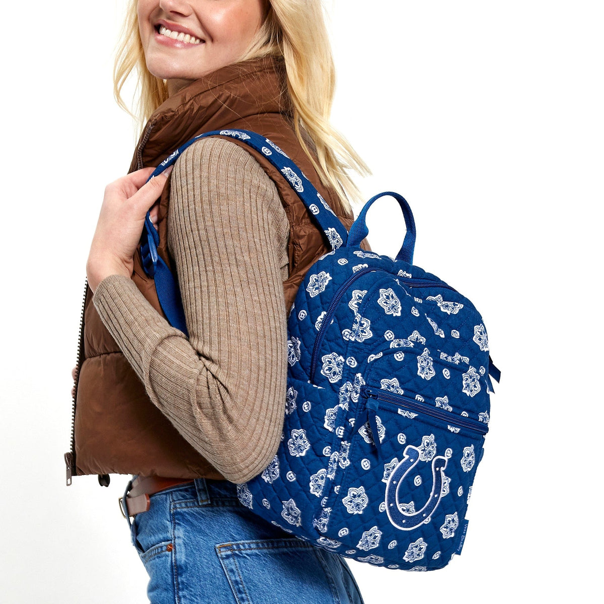 NFL Small Backpack in Indianapolis Colts Bandana