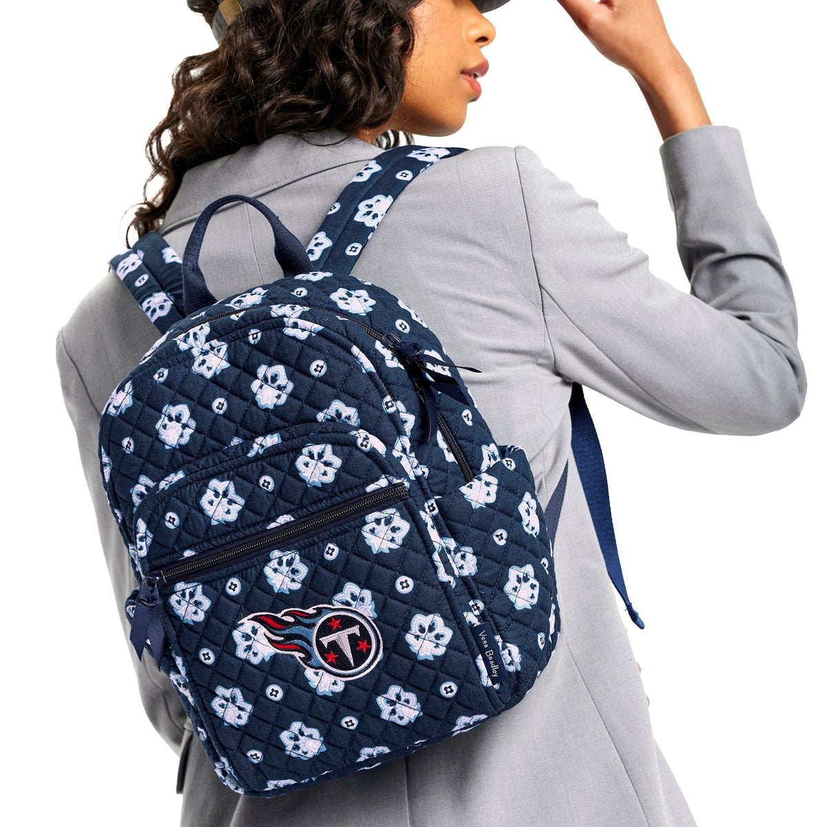 NFL Small Backpack in Tennessee Titans Bandana