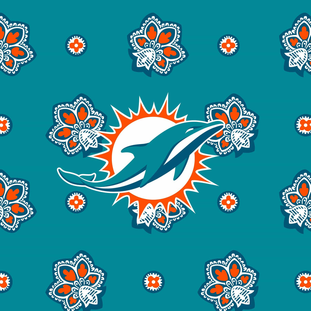 NFL Small Backpack in Miami Dolphins Bandana
