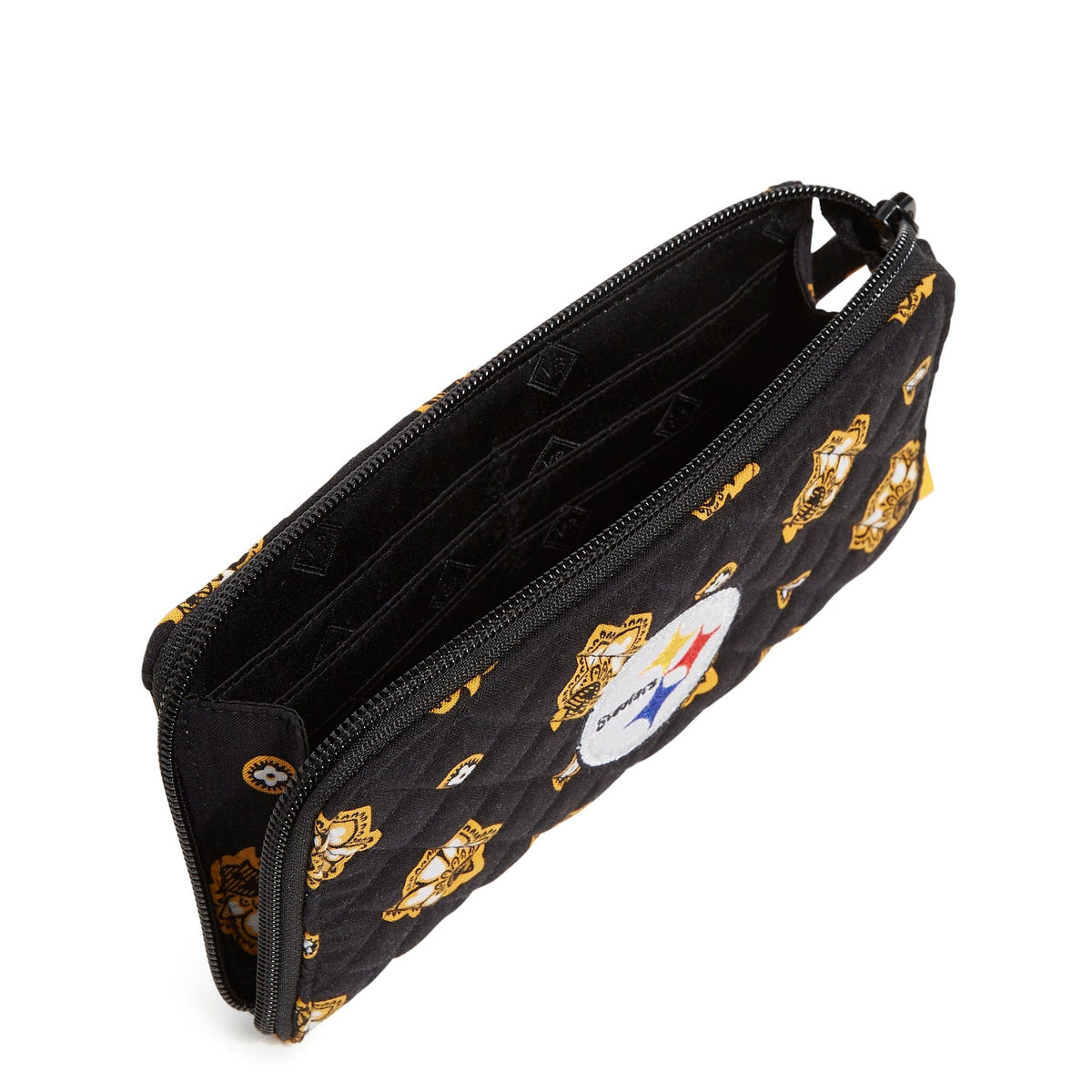 NFL RFID Front Zip Wristlet in Pittsburgh Steelers Bandana