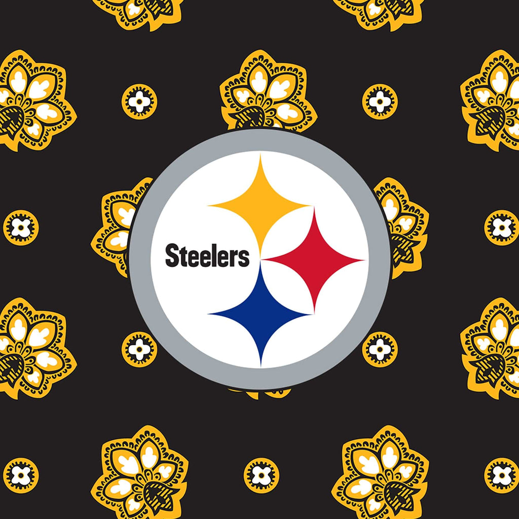 NFL RFID Front Zip Wristlet in Pittsburgh Steelers Bandana