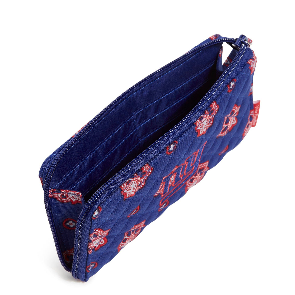 NFL RFID Front Zip Wristlet in New York Giants Bandana