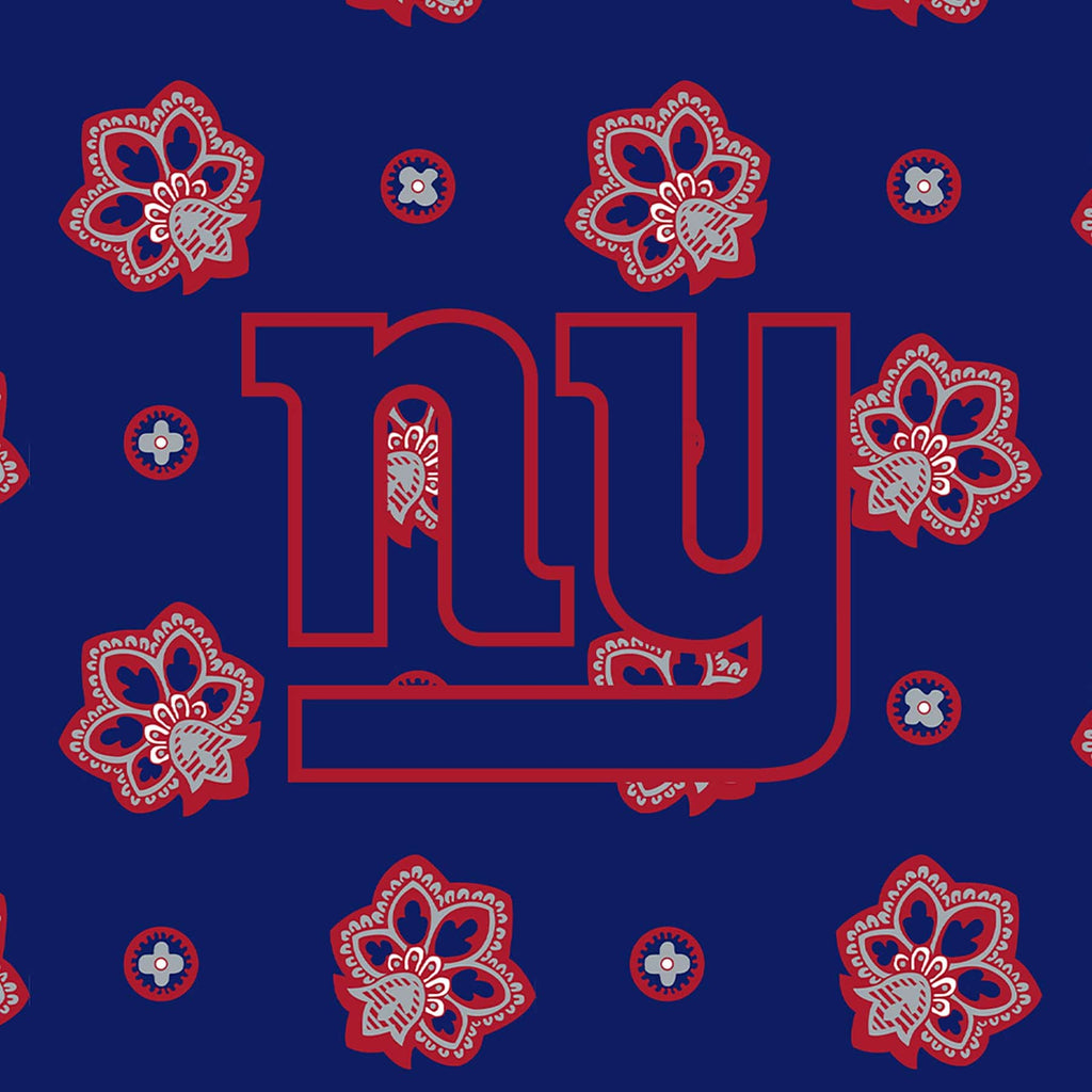 NFL RFID Front Zip Wristlet in New York Giants Bandana