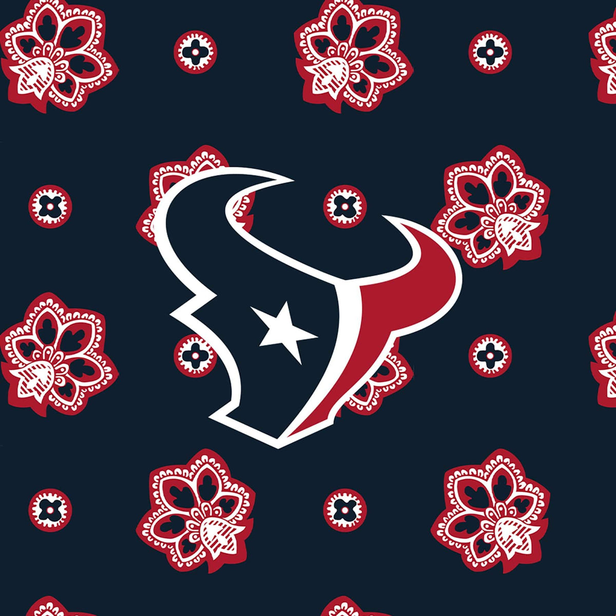 NFL RFID Front Zip Wristlet in Houston Texans Bandana