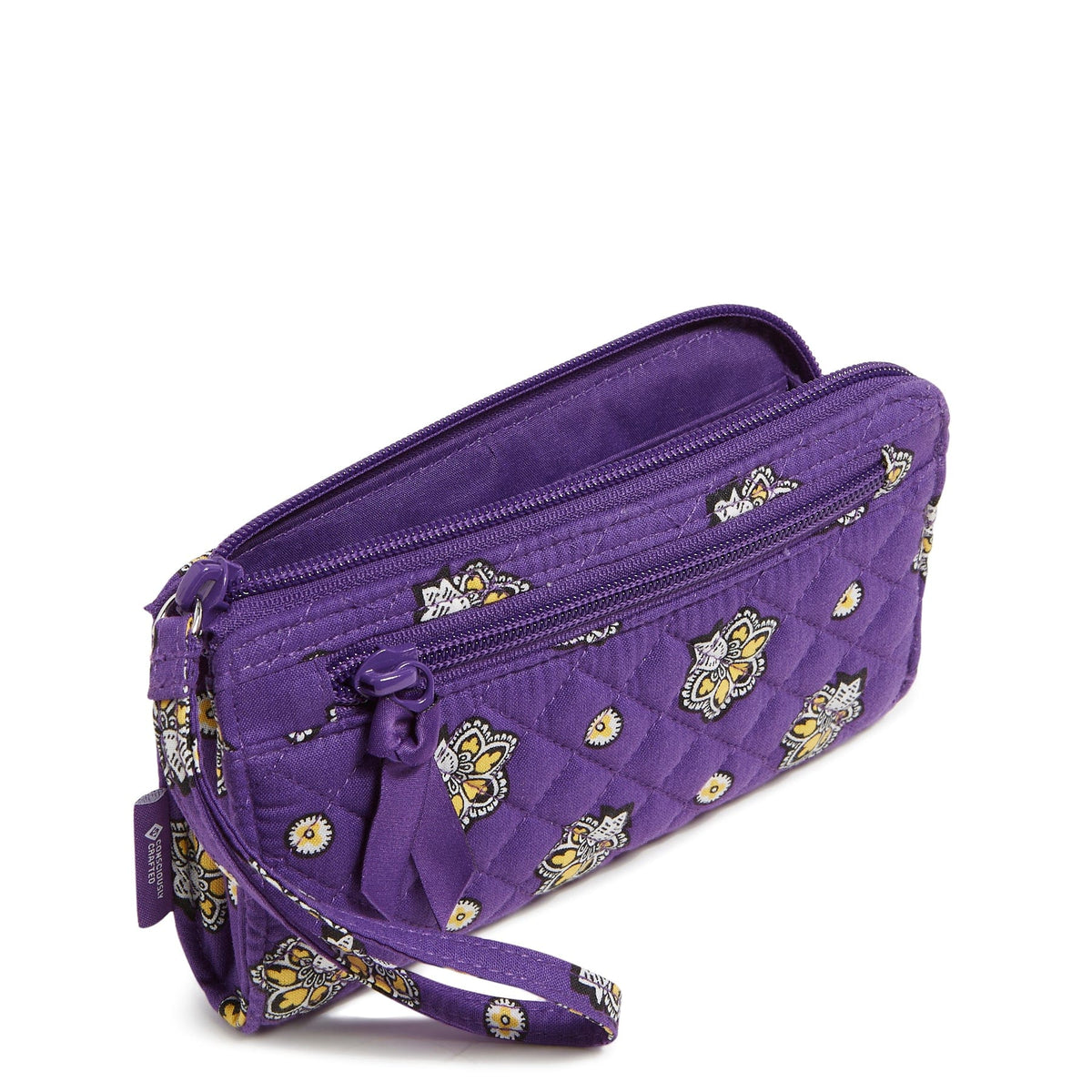 NFL RFID Front Zip Wristlet in Minnesota Vikings Bandana