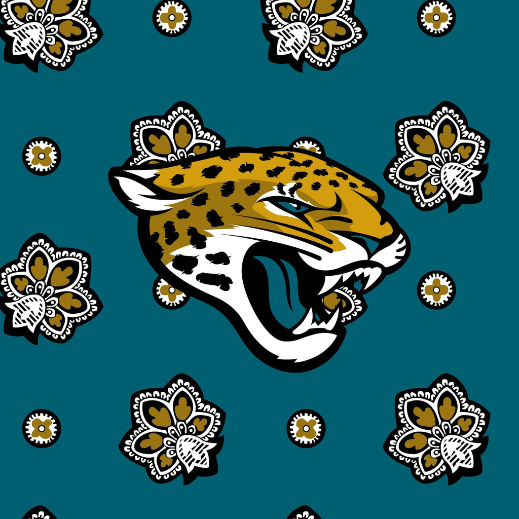 NFL RFID Front Zip Wristlet in Jacksonville Jaguars Bandana