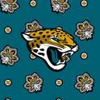 NFL RFID Front Zip Wristlet in Jacksonville Jaguars Bandana