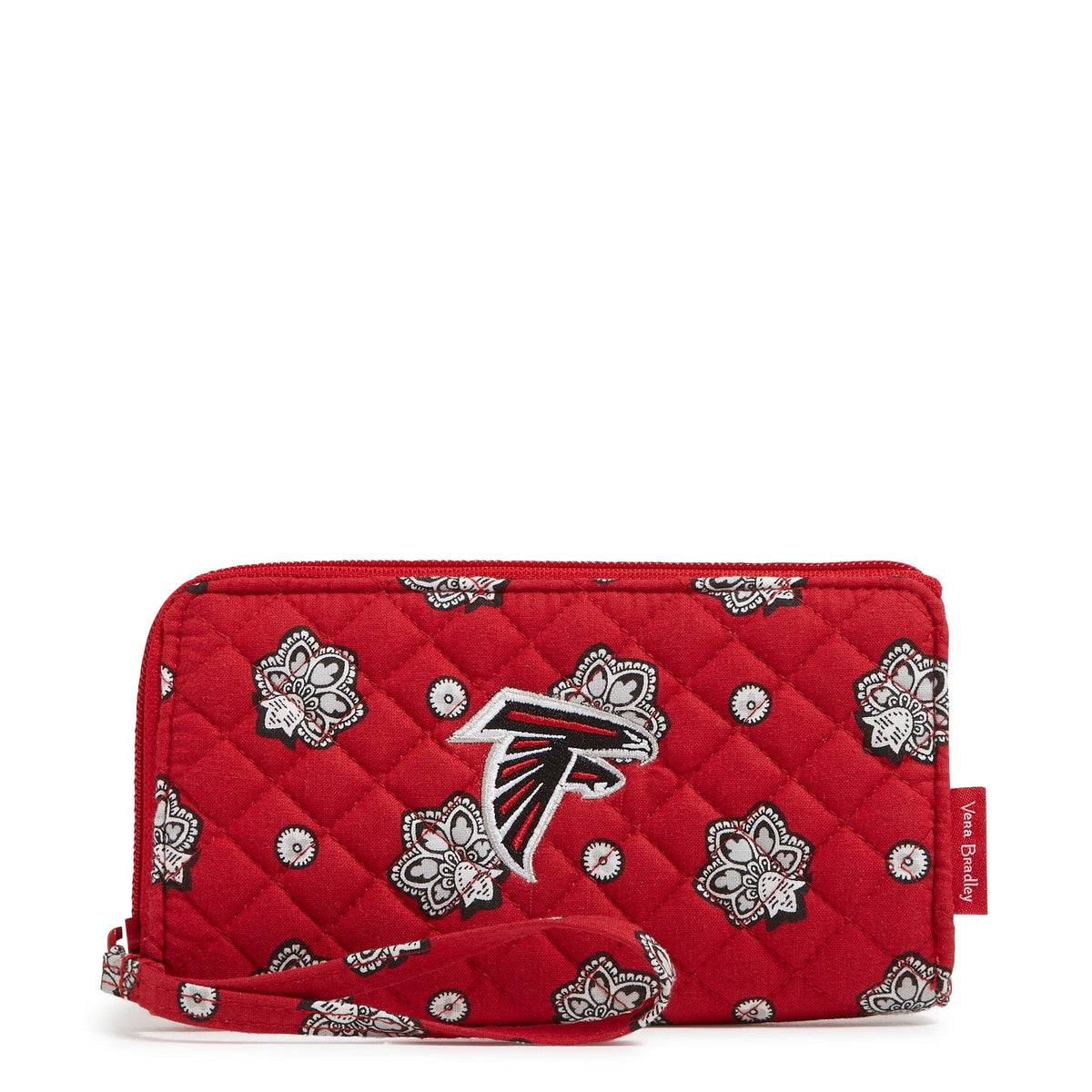 NFL RFID Front Zip Wristlet-Atlanta Falcons Bandana-Image 1-Vera Bradley