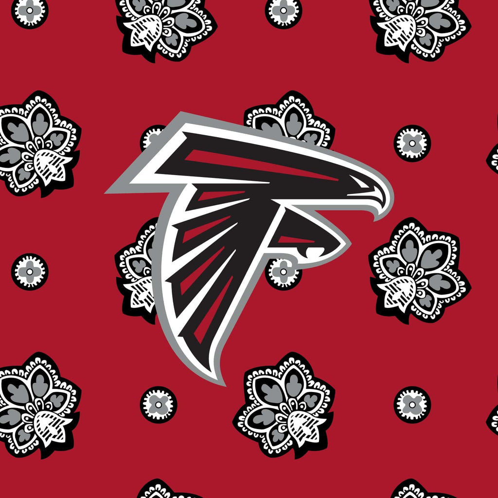 NFL RFID Front Zip Wristlet in Atlanta Falcons Bandana