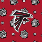 NFL RFID Front Zip Wristlet in Atlanta Falcons Bandana