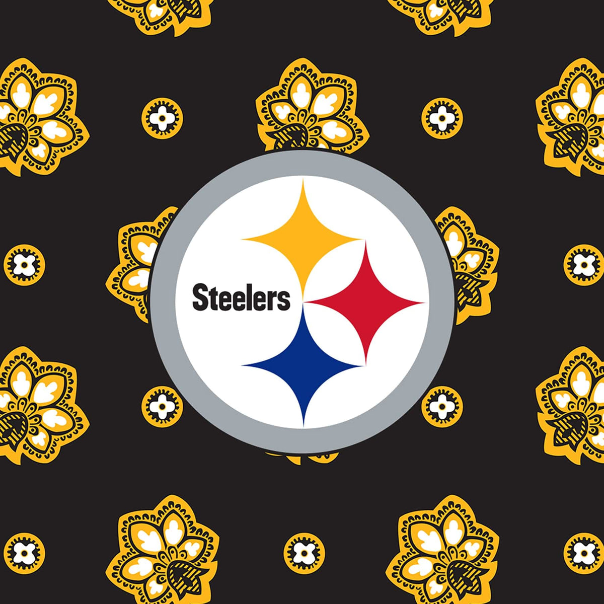 NFL Large Travel Duffel Bag in Pittsburgh Steelers Bandana