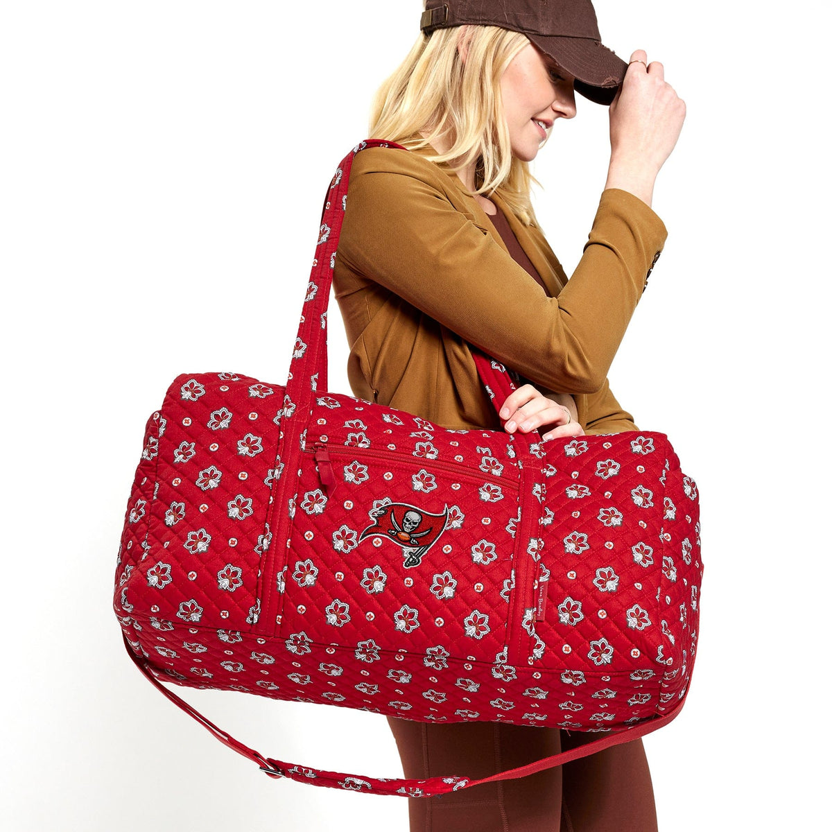 NFL Large Travel Duffel Bag in Tampa Bay Buccaneers Bandana