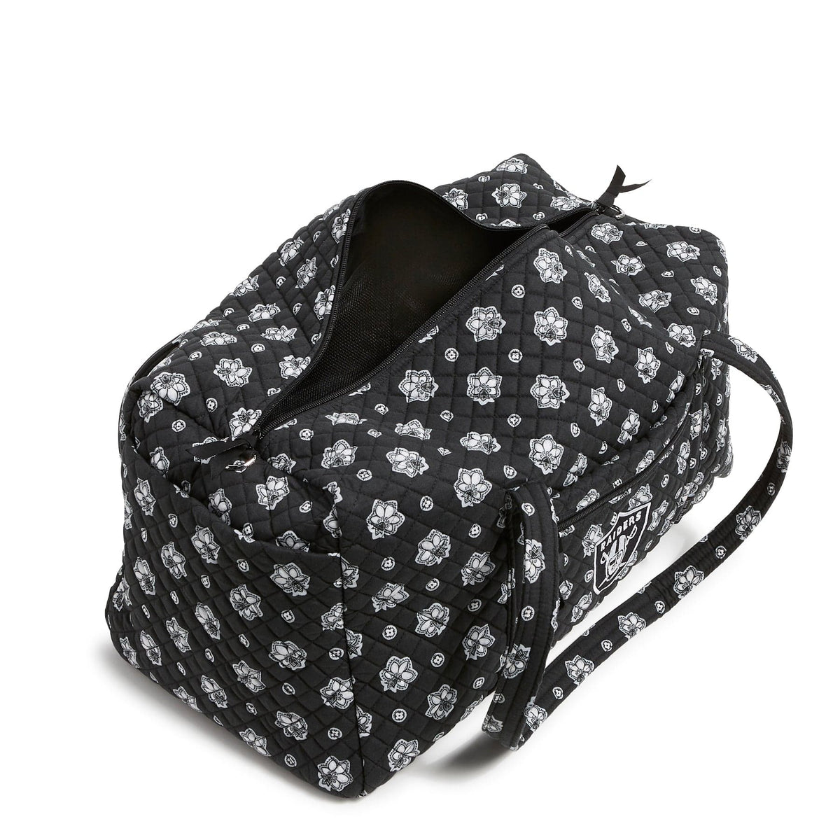 NFL Large Travel Duffel Bag in Las Vegas Raiders Bandana