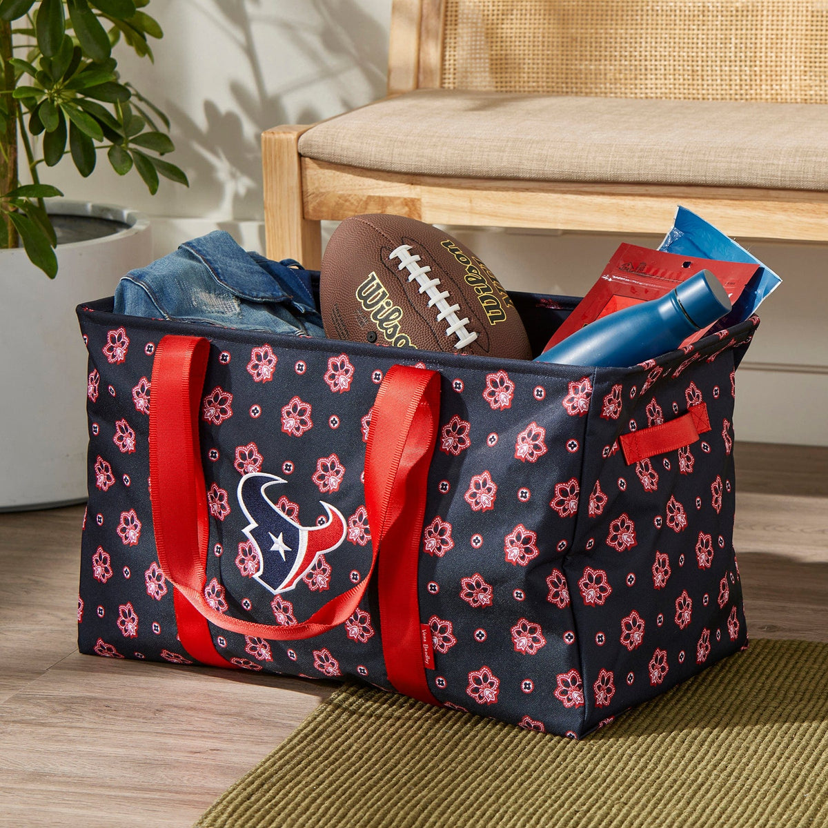 NFL Large Car Tote in Houston Texans Bandana