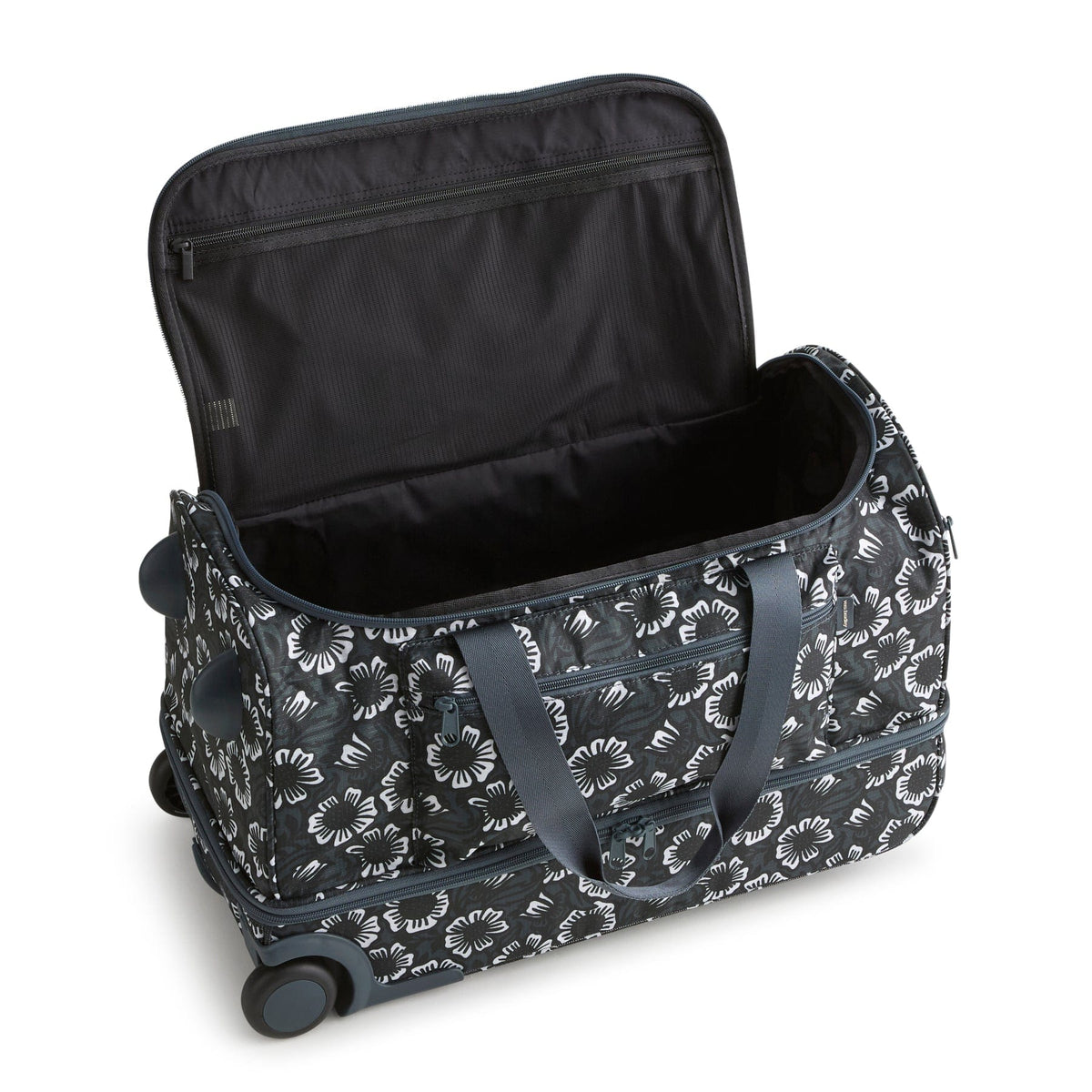 Adair Rolling Duffel Bag in Canopy Floral Dark Slate