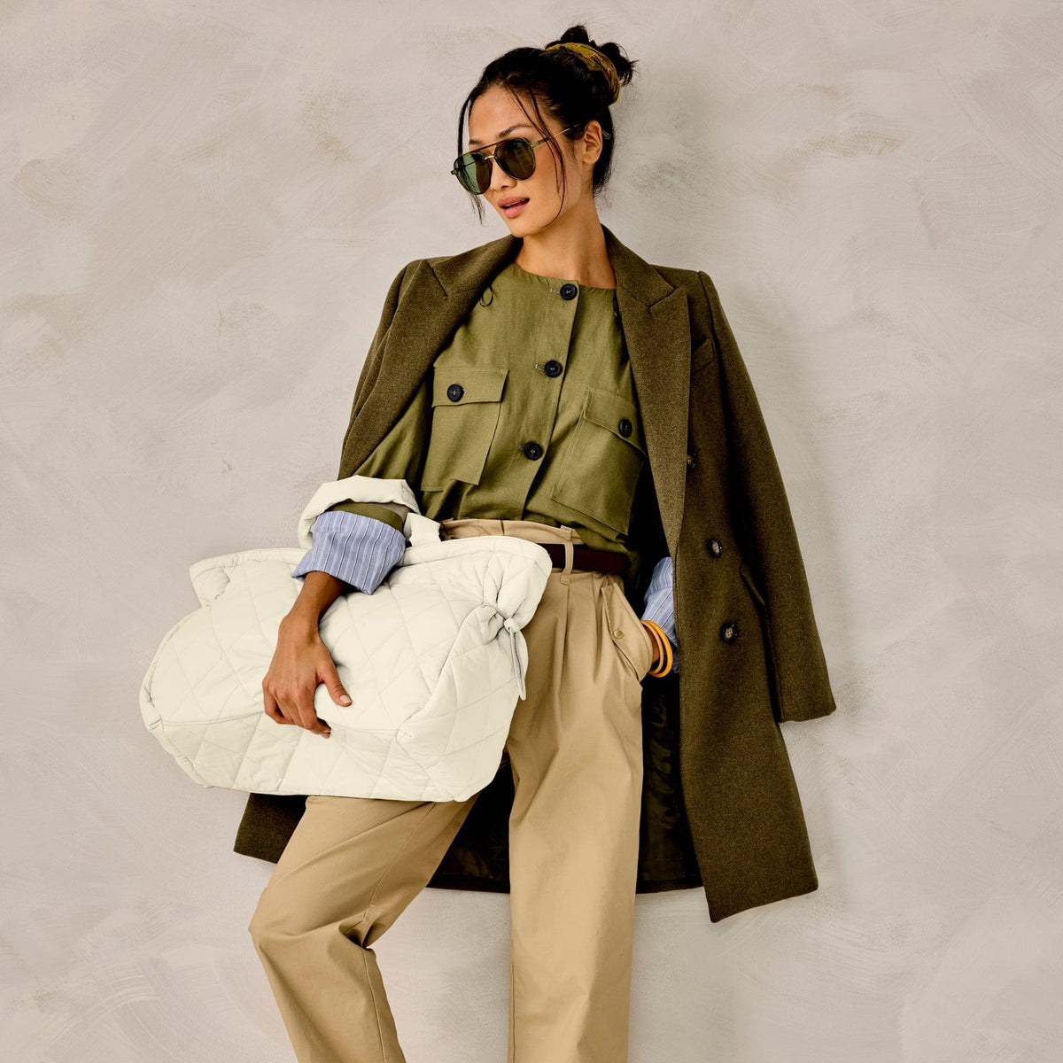 Knollton Tote Bag in Pumice Stone