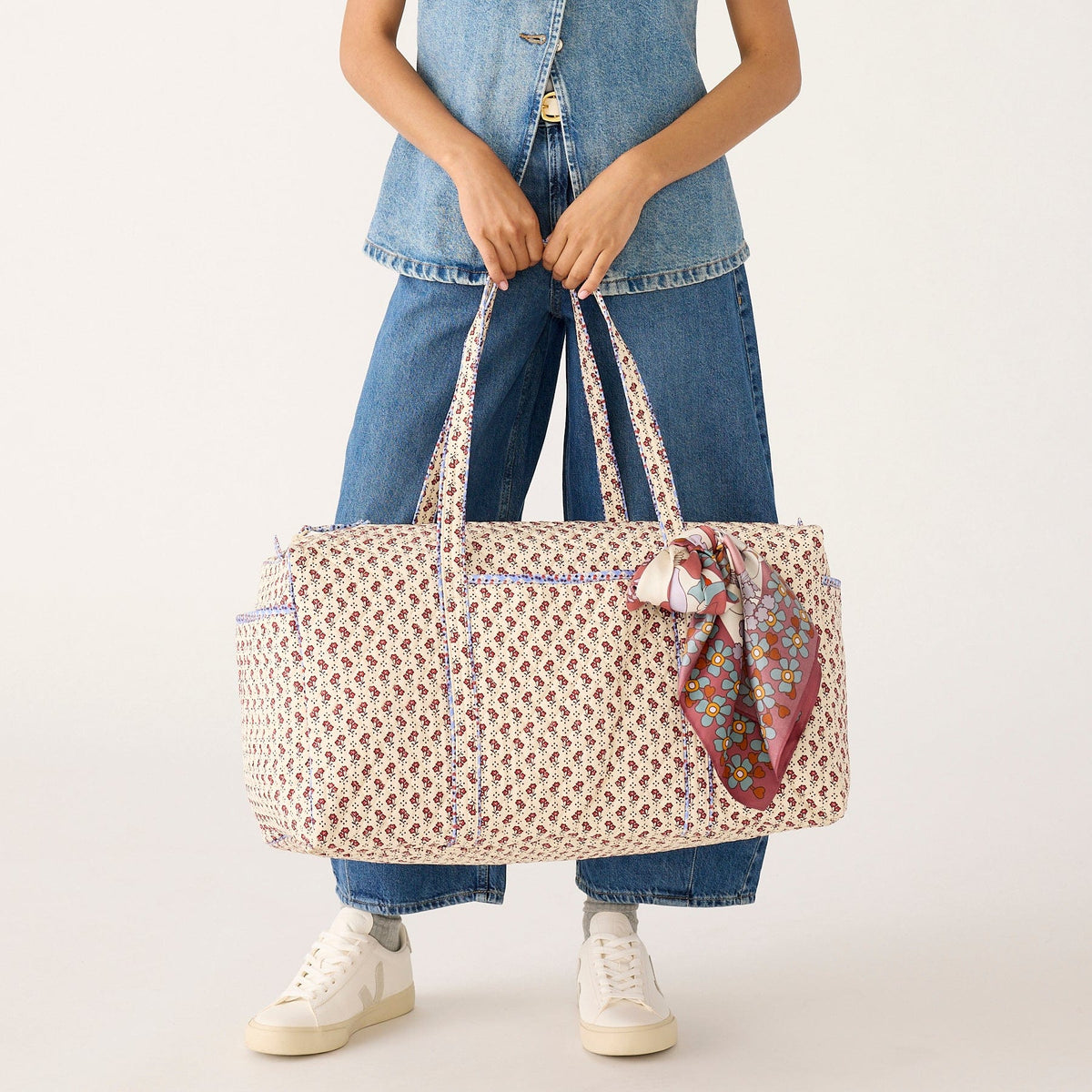 Large Original Duffel Bag in Rachel Ditsy