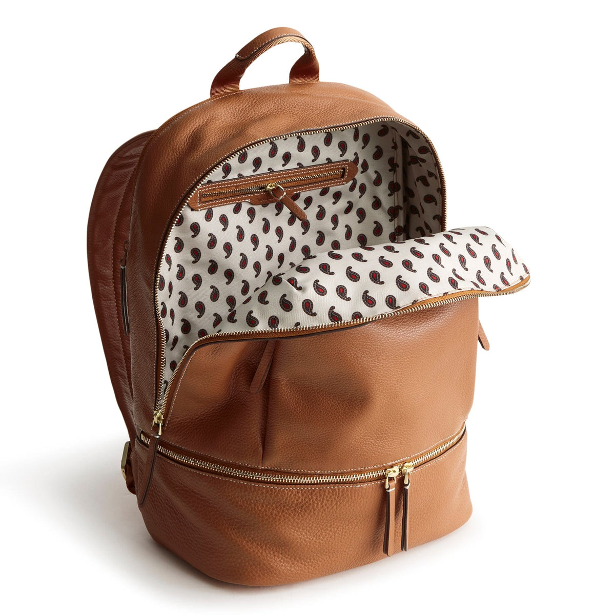 Leather Chancery Backpack in Roasted Pecan