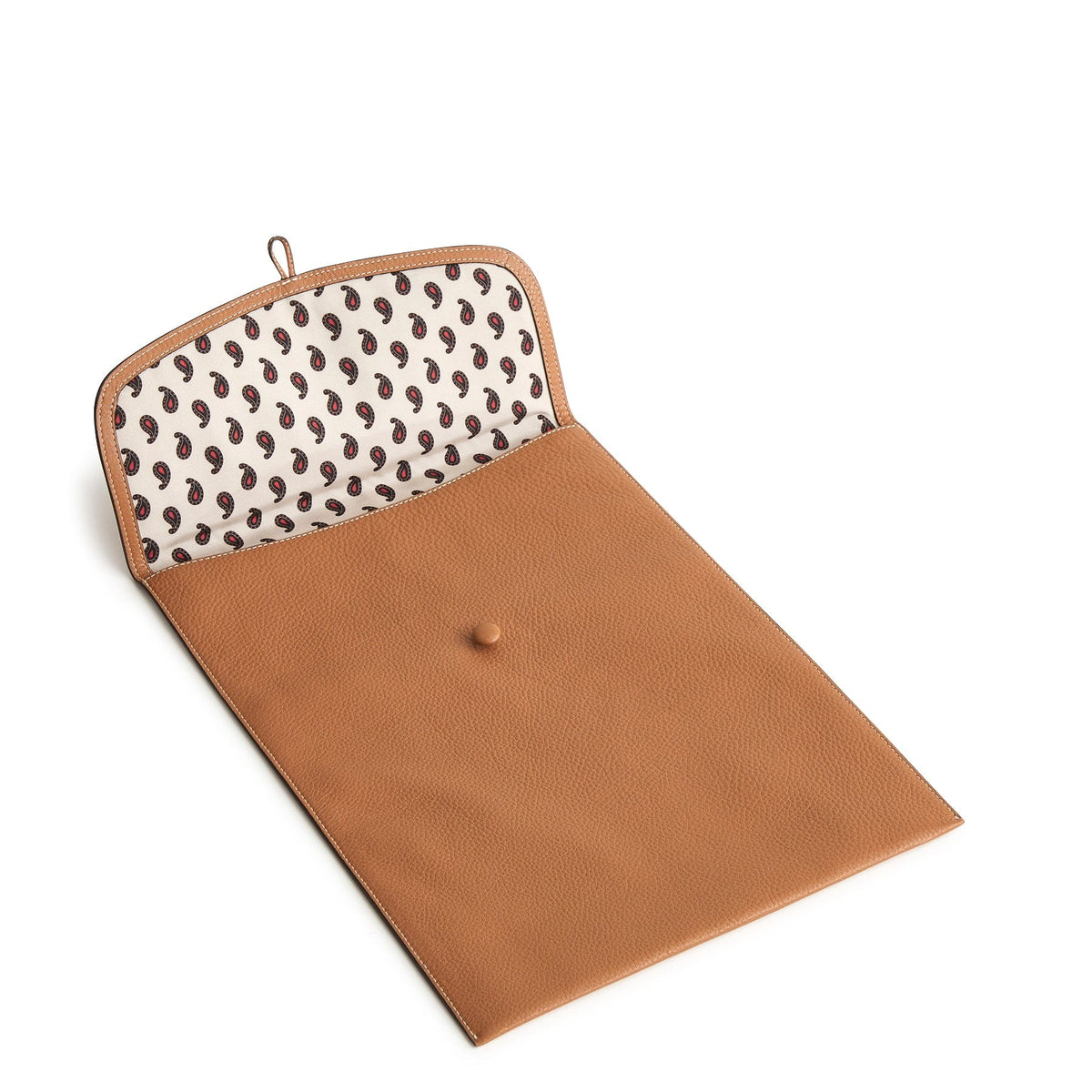 Leather Large Envelope Tech Sleeve in Roasted Pecan