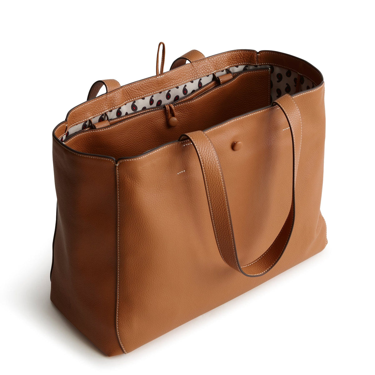Leather Laptop Insert in Roasted Pecan