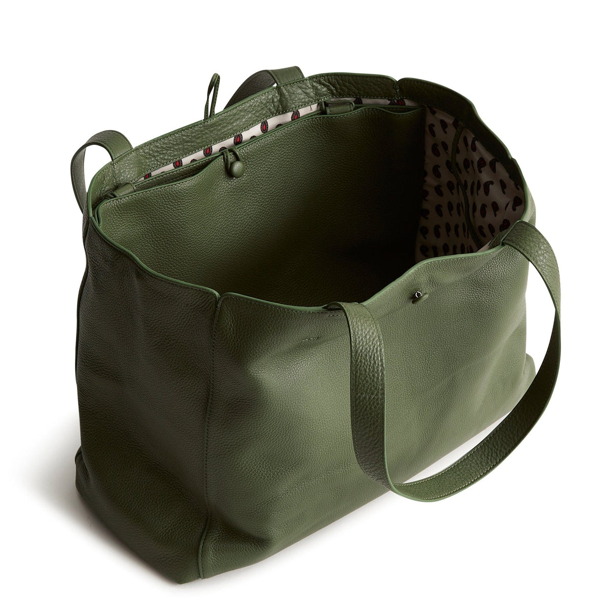 Leather Laptop Insert in Bronze Green