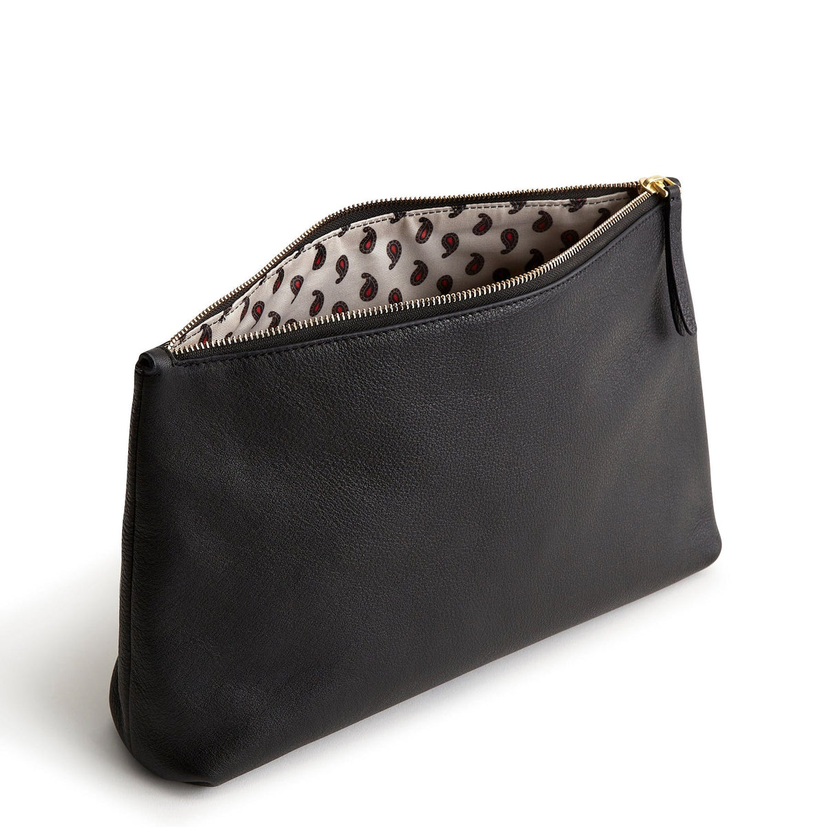 Leather Large Pouch in Moonless Night
