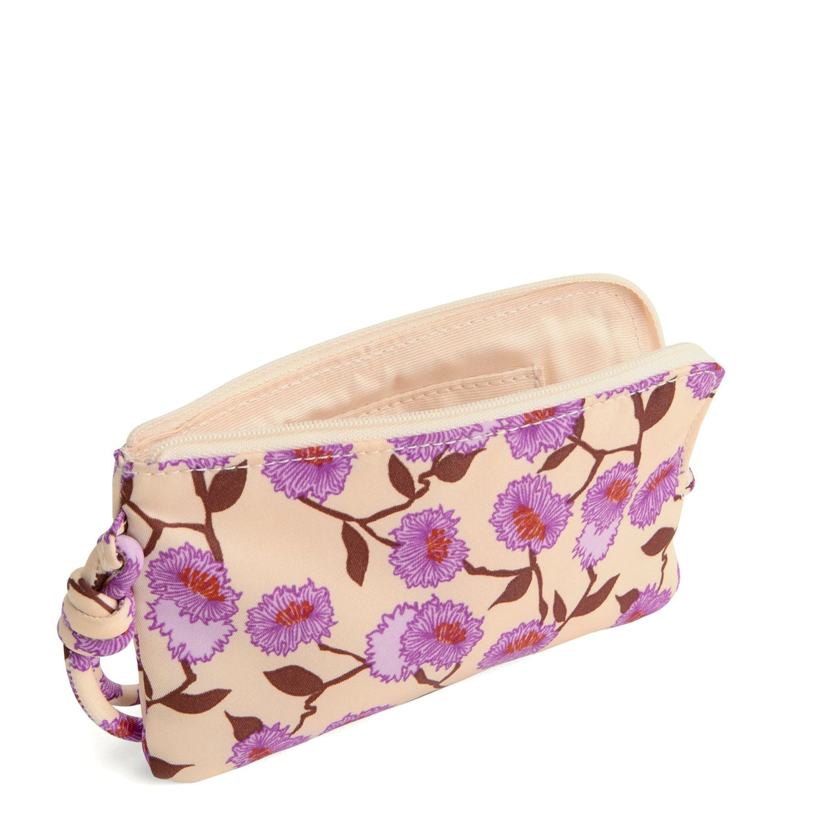 Zip Wristlet in Stripey Buttons