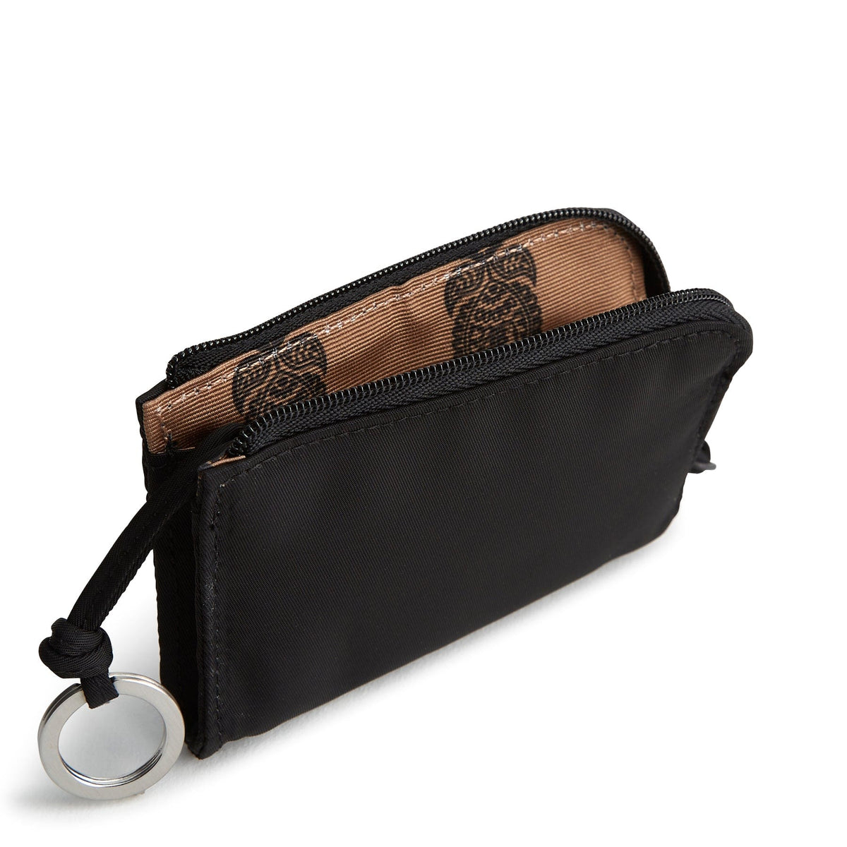Nylon Zip Card Pouch in Moonless Night