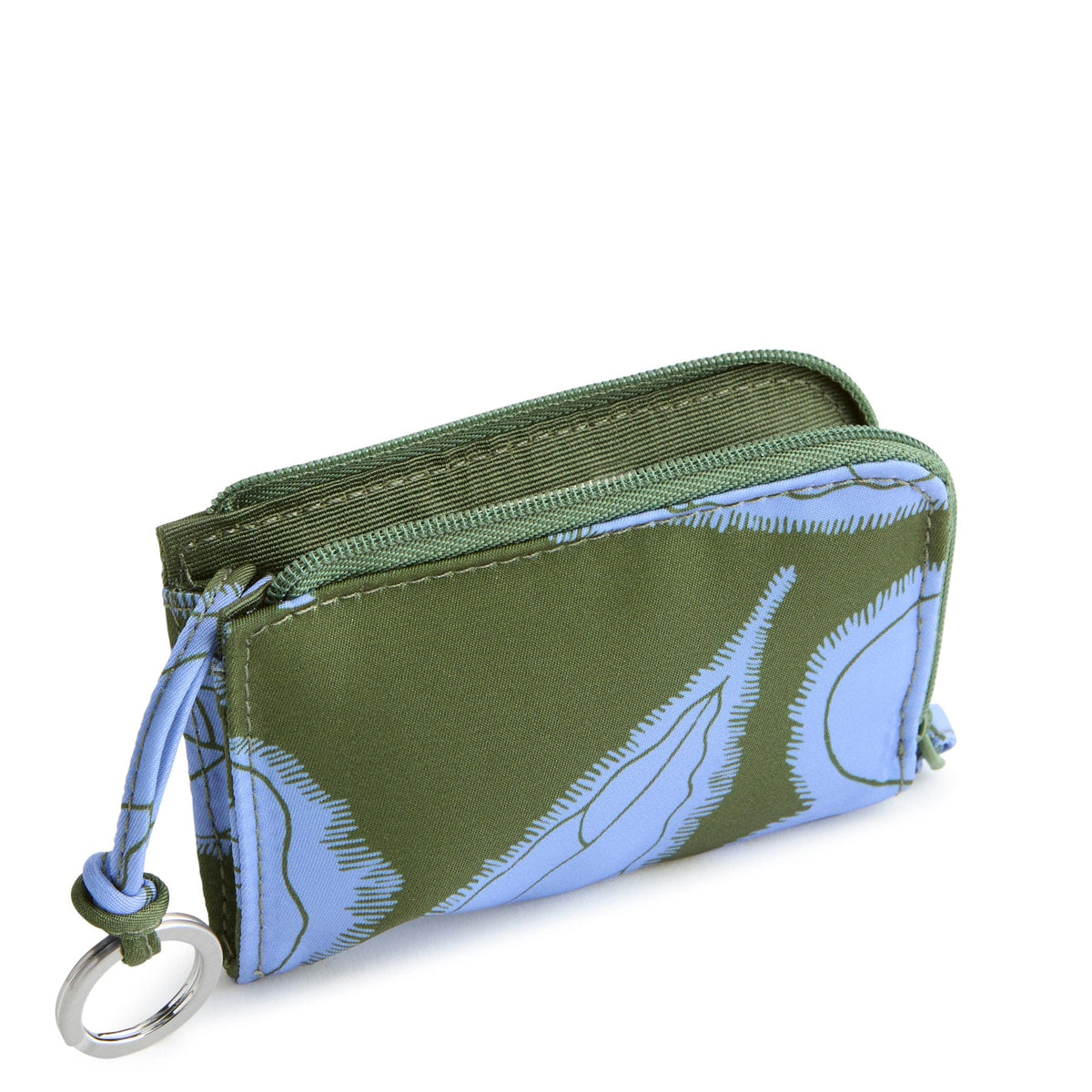 Zip Card Pouch in Appliqué Floral