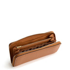 Leather Continental Wallet in Roasted Pecan
