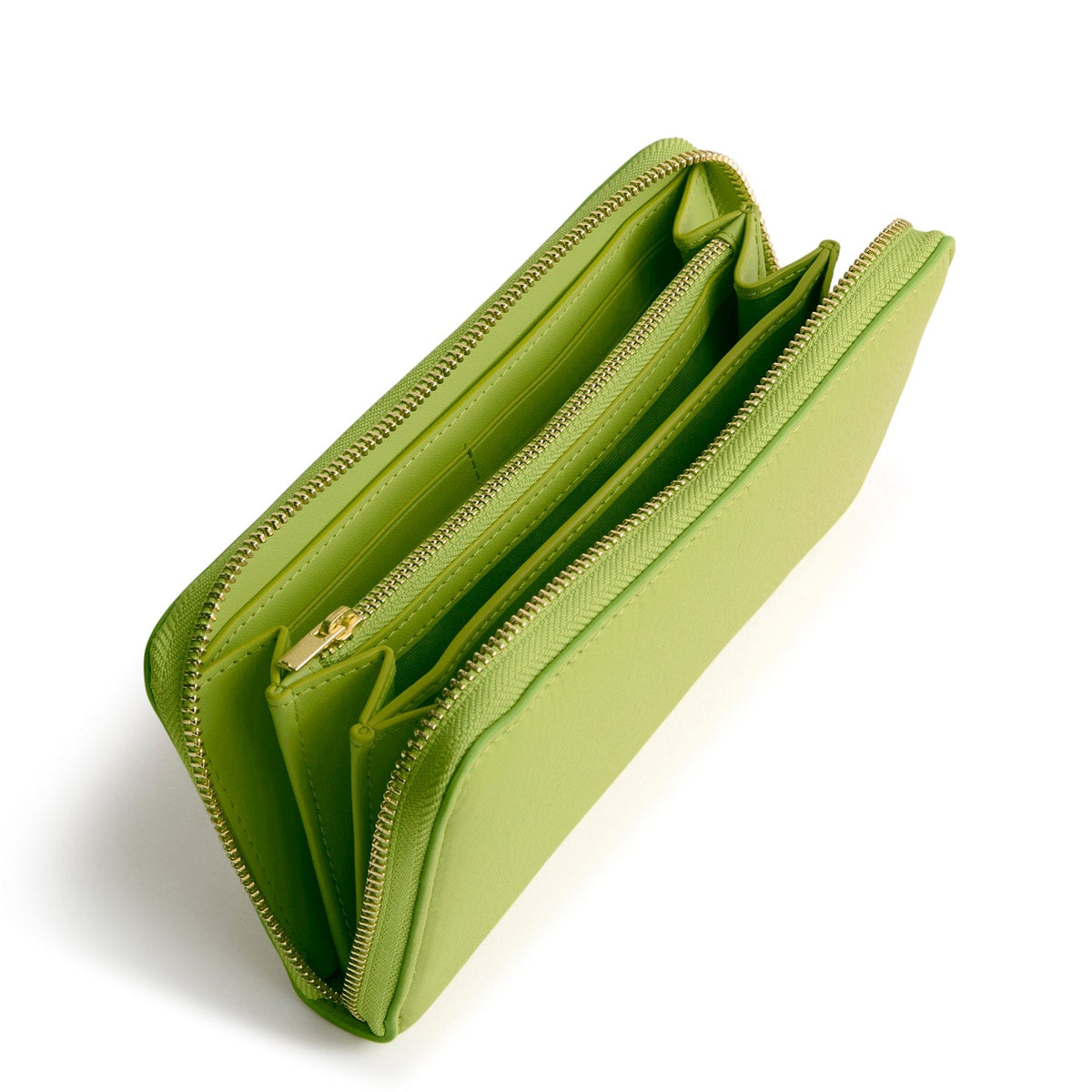 Continental Wallet Clutch in Spinach Green