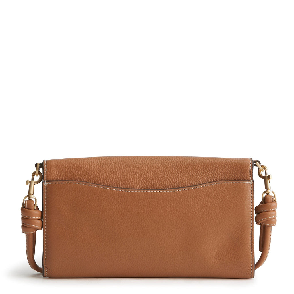 Leather Wildwood Wallet Crossbody in Roasted Pecan