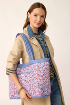 Hathaway Reversible Tote Bag in Wildflower Sprigs