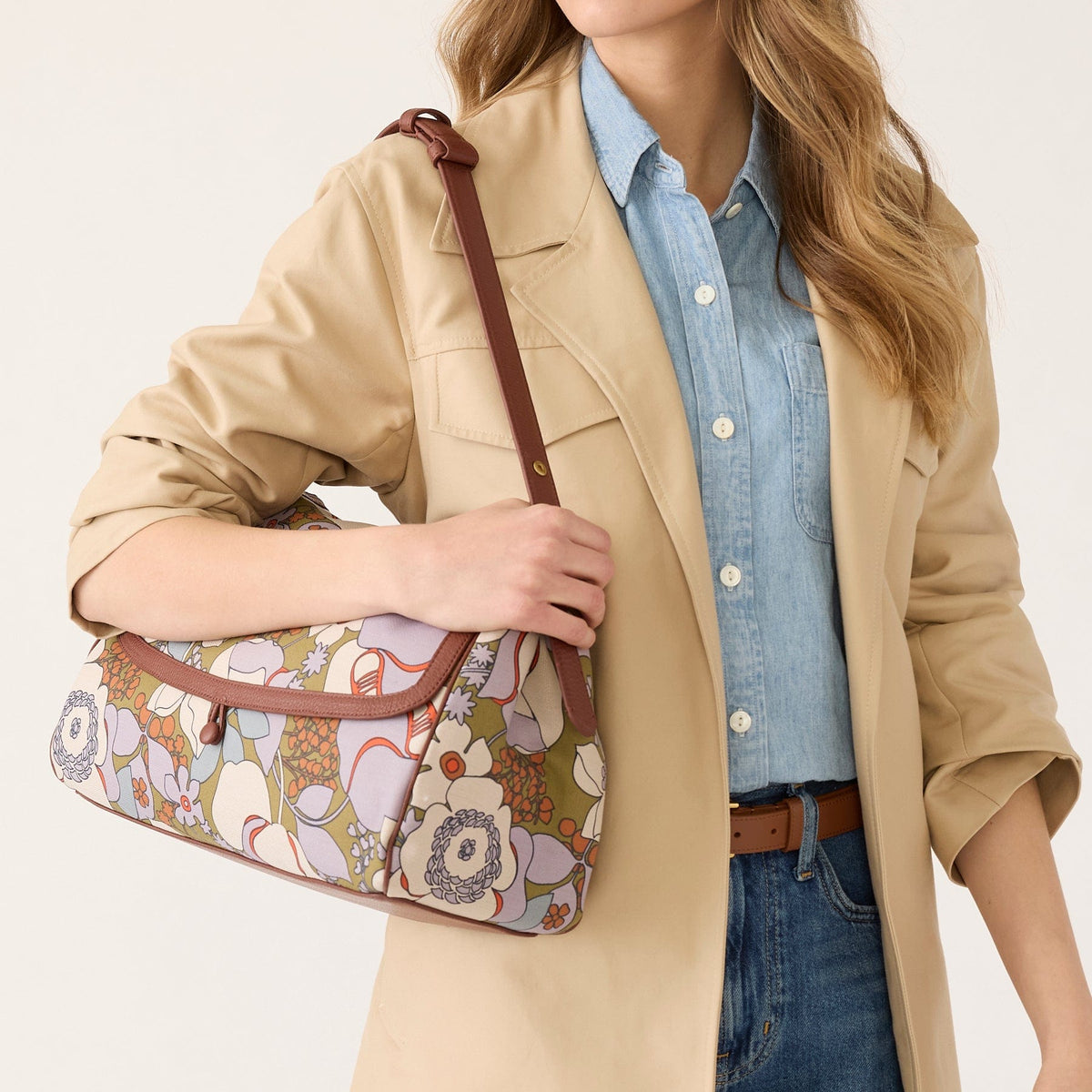 Rothvale Shoulder Bag in Dusk Garden