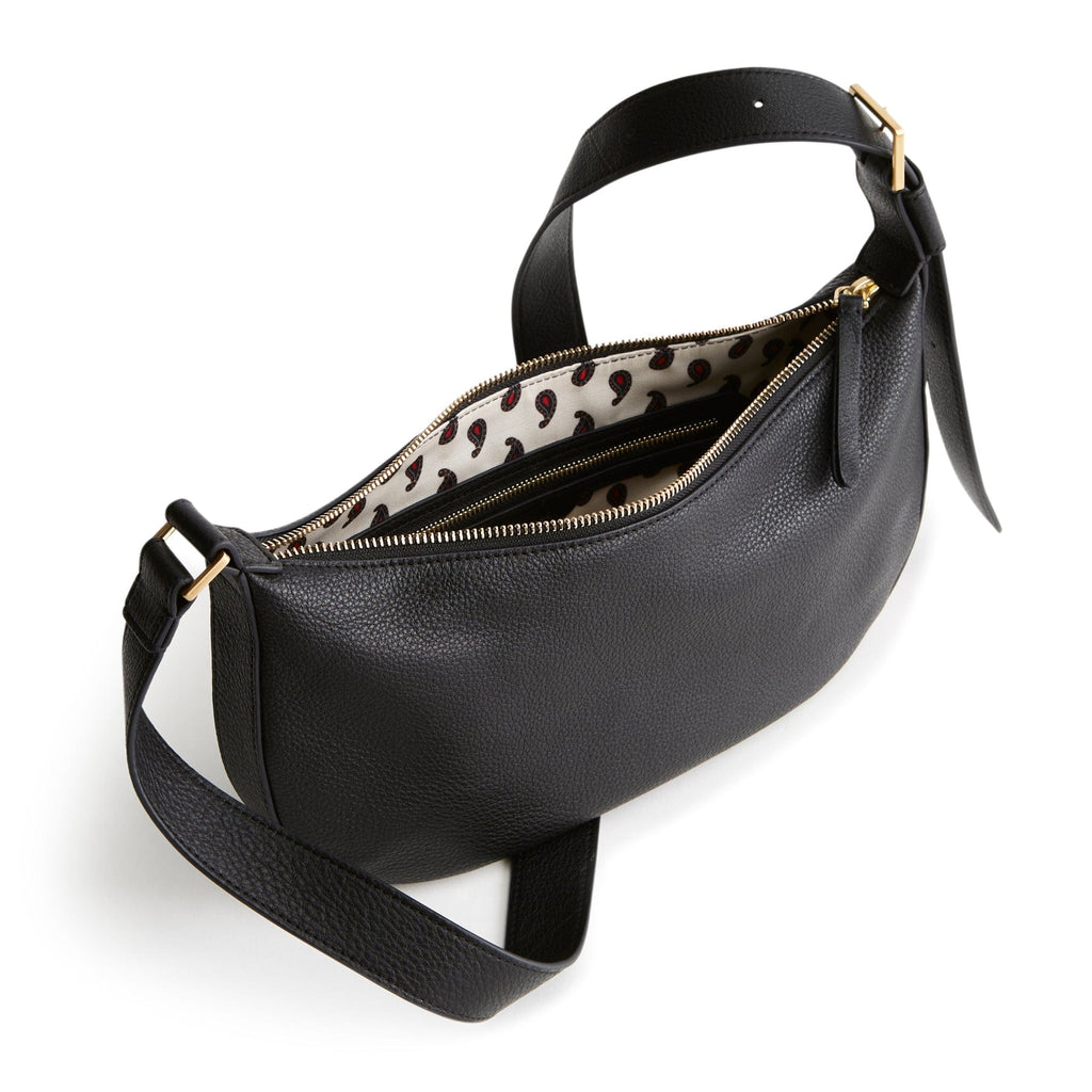 Leather Springbrook Sling Crossbody in Moonless Night