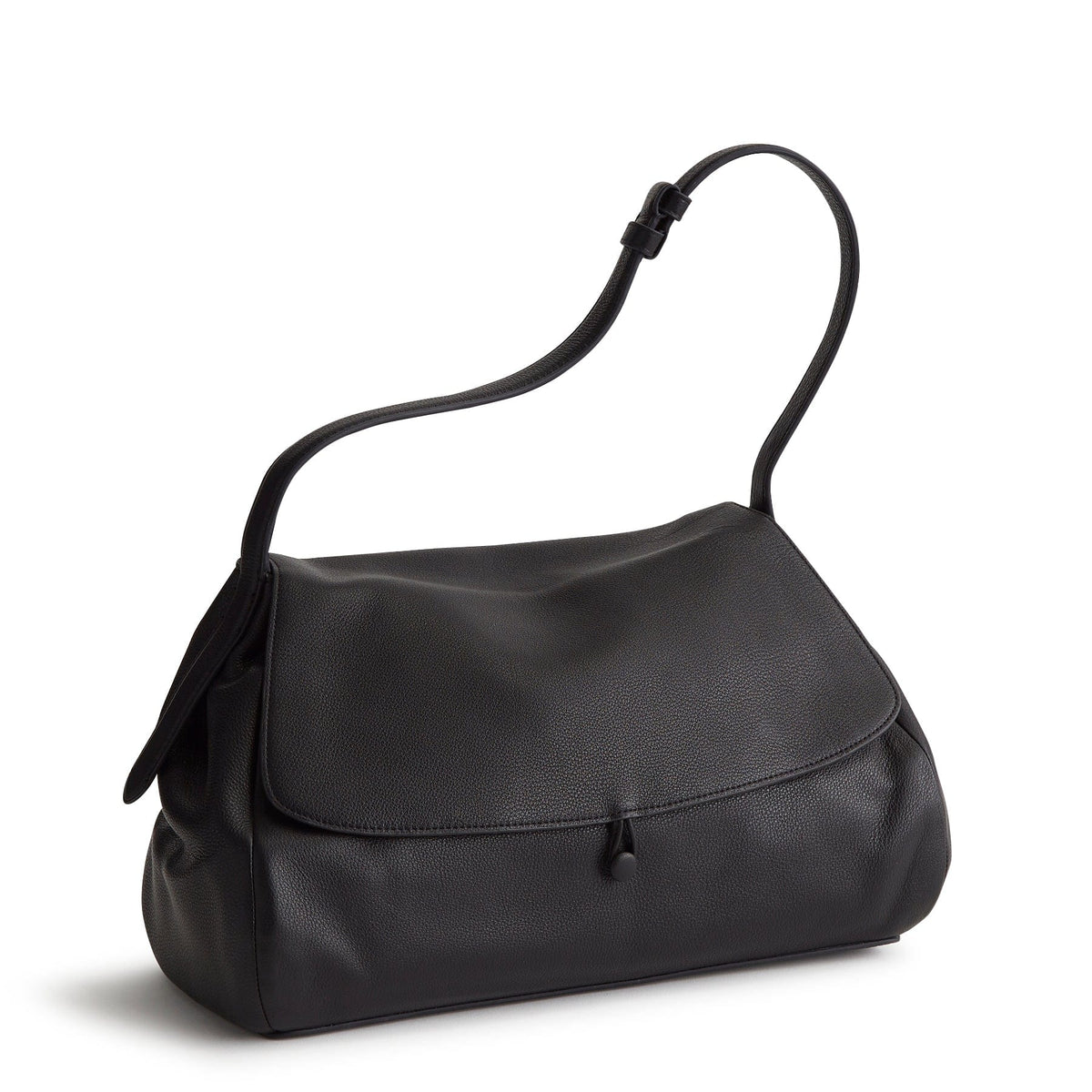 Leather Rothvale Shoulder Bag in Moonless Night