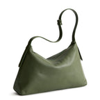 Leather Marcelle Shoulder Bag in Bronze Green