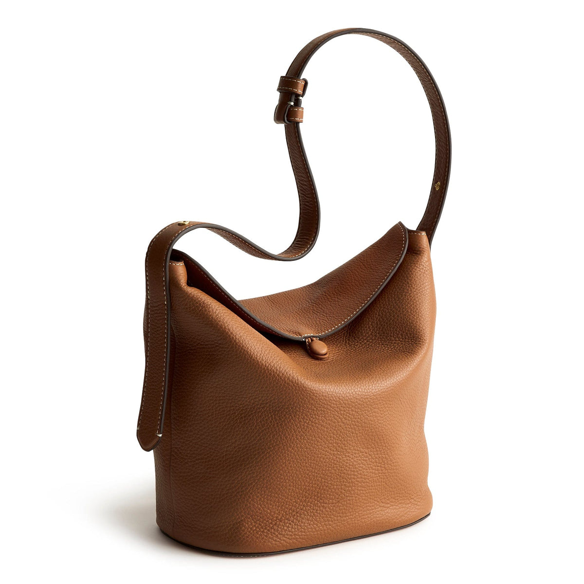 Leather Astoria Shoulder Bag in Roasted Pecan