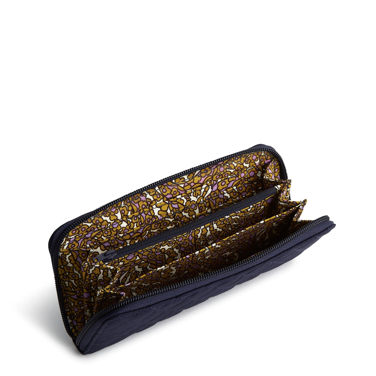 Premium Cotton Continental Wallet in Peacoat