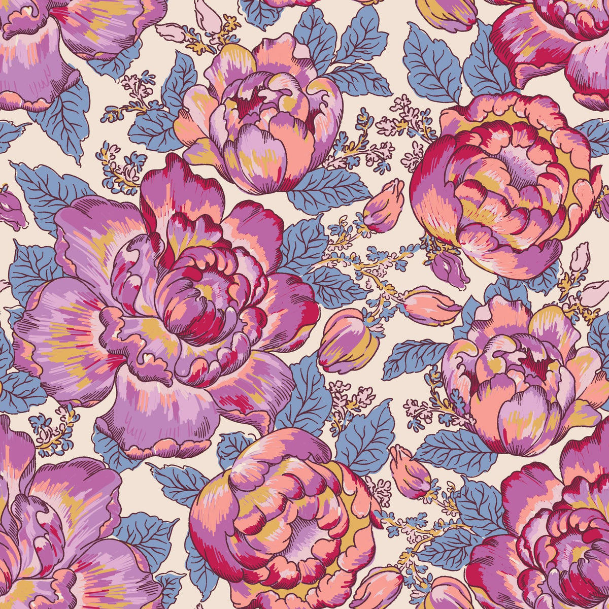 Large Original Duffel Bag in Cabbage Roses