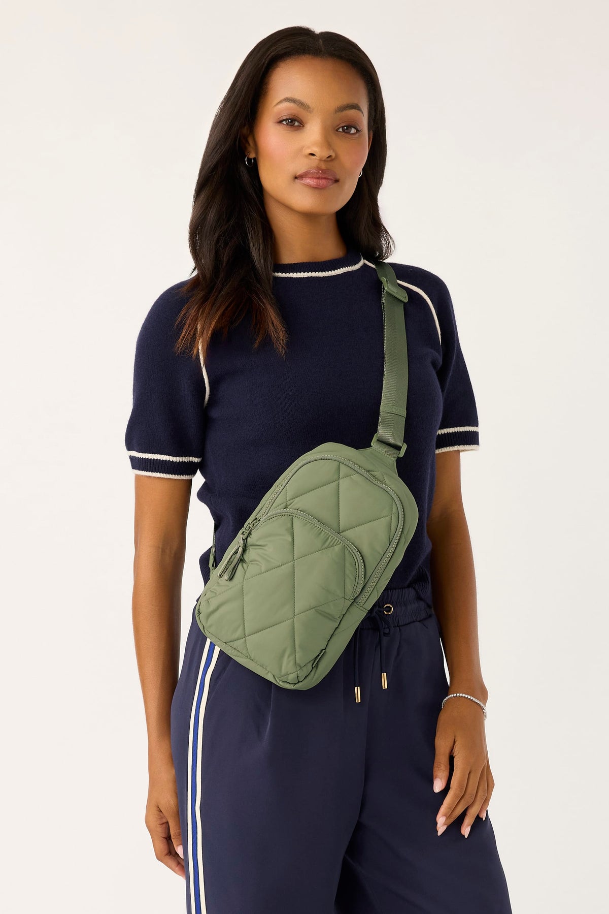 Lorman Sling Backpack in Deep Lichen Green