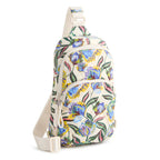Lorman Sling Backpack in Gardenia Garden