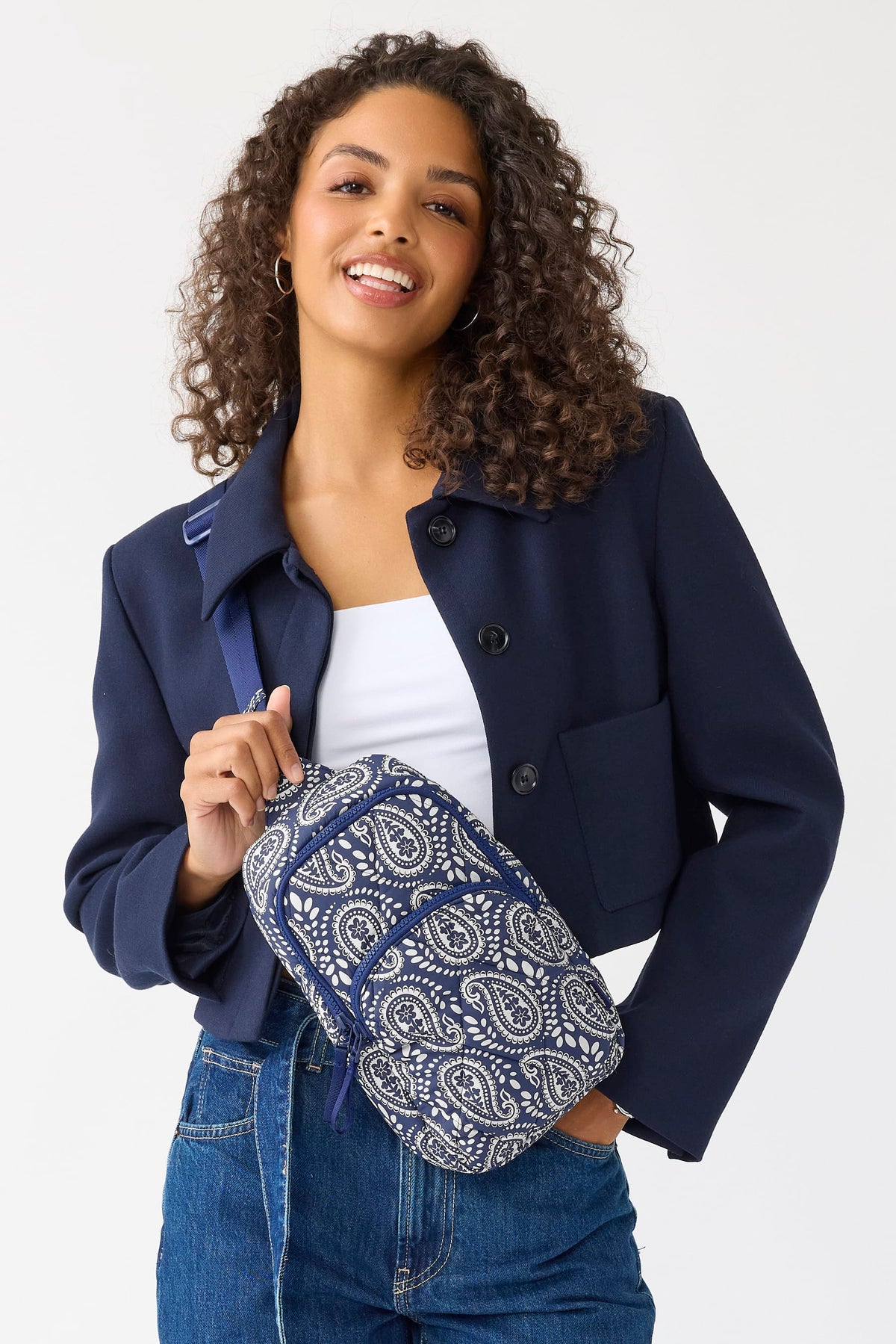 Lorman Sling Backpack in Waves Paisley