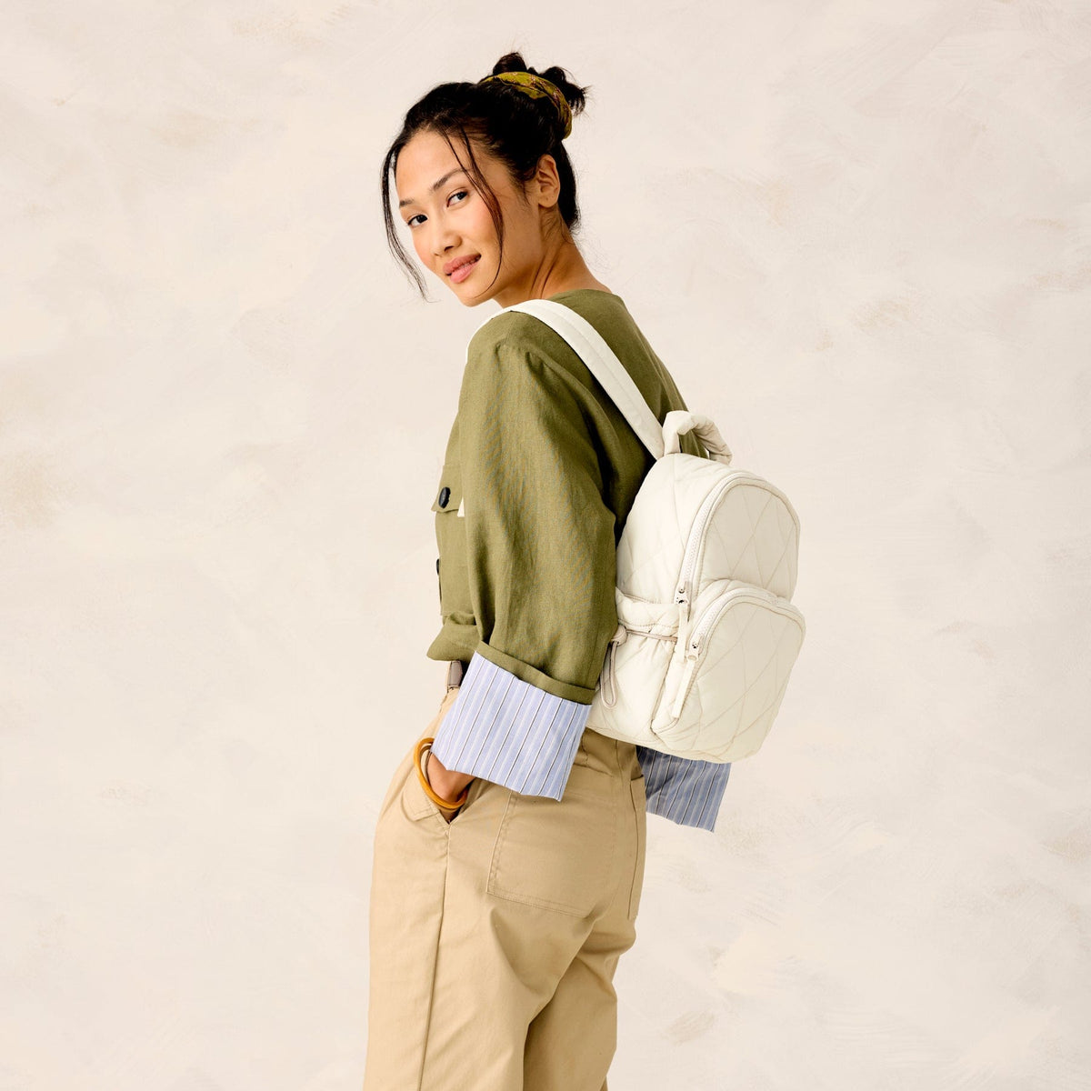 Featherweight Small Banbury Backpack in Pumice Stone