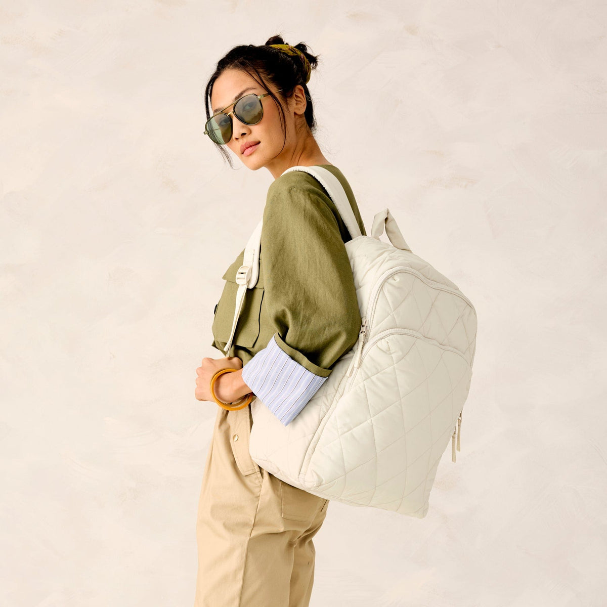 Featherweight Westover Hybrid Backpack in Pumice Stone
