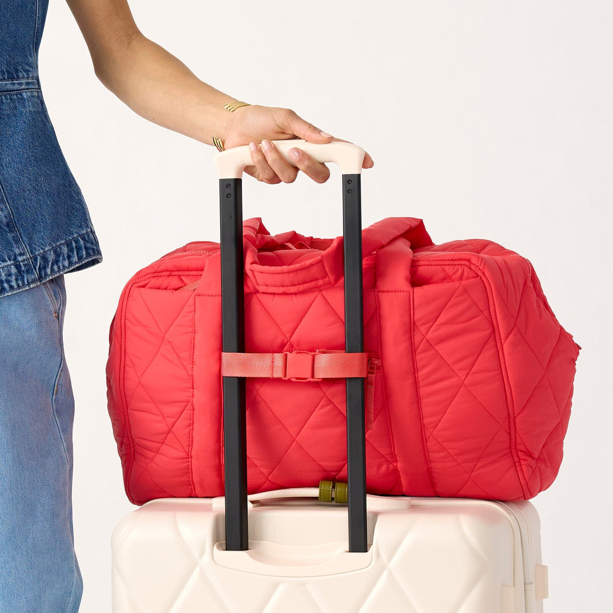 Miramar Weekender Travel Bag in Swirling Poppies